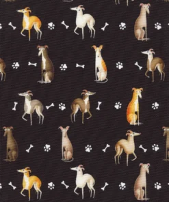 Hundegeschirr HUNDE&KNOCHEN, gepolstert, (Oxford), komplett konfigurierbar