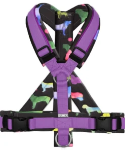 BUMER Hundegeschirr BUNTE HUNDE gepolstert, (Oxford), komplett konfigurierbar