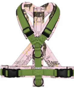 BUMER Hundegeschirr HIRSCHSPRUNG gepolstert, (Oxford), komplett konfigurierbar-dunkellime