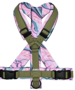 BUMER Hundegeschirr LIQUID GROOVY PINK gepolstert, (Softshell), komplett konfigurierbar