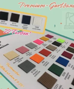 Farbmuster: BUMER PREMIUM Gurtband Hundegeschirr