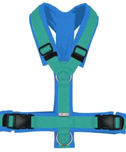 BUMER100 CYANTÖNE Hundegeschirr, gepolstert, (Softshell), komplett konfigurierbar