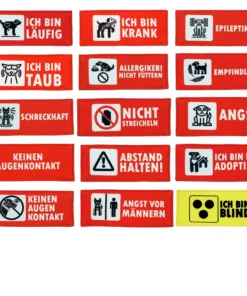 BUMER Hinweis-Patch für Hundegeschirre (2)