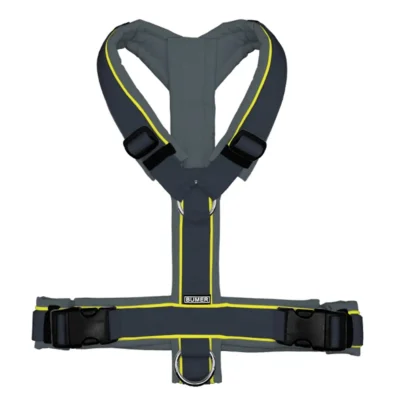 BUMER1000 GRAUTÖNE Hundegeschirr, (Softshell), komplett konfigurierbar