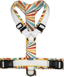 BUMER Hundegeschirr 60er JAHRE MUSTER, gepolstert, (Softshell), komplett konfigurierbar