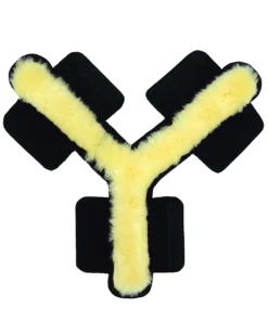 BUMER Lammfell Adapter für Y-Geschirre - Lammfell Innenseite