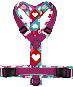 BUMER Hundegeschirr VALENTINSTAG HERZEN, gepolstert, (Softshell), komplett konfigurierbar