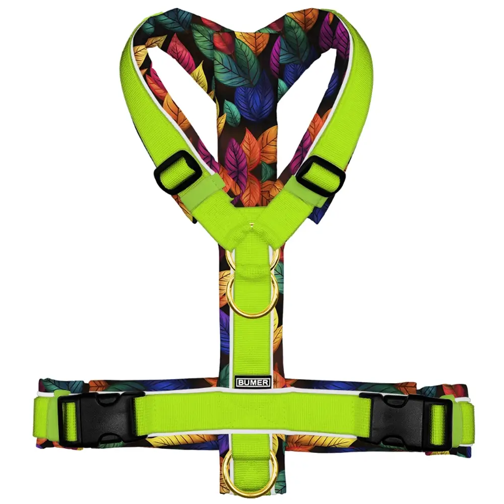 BUMER Hundegeschirr, BLÄTTER, (Softshell)