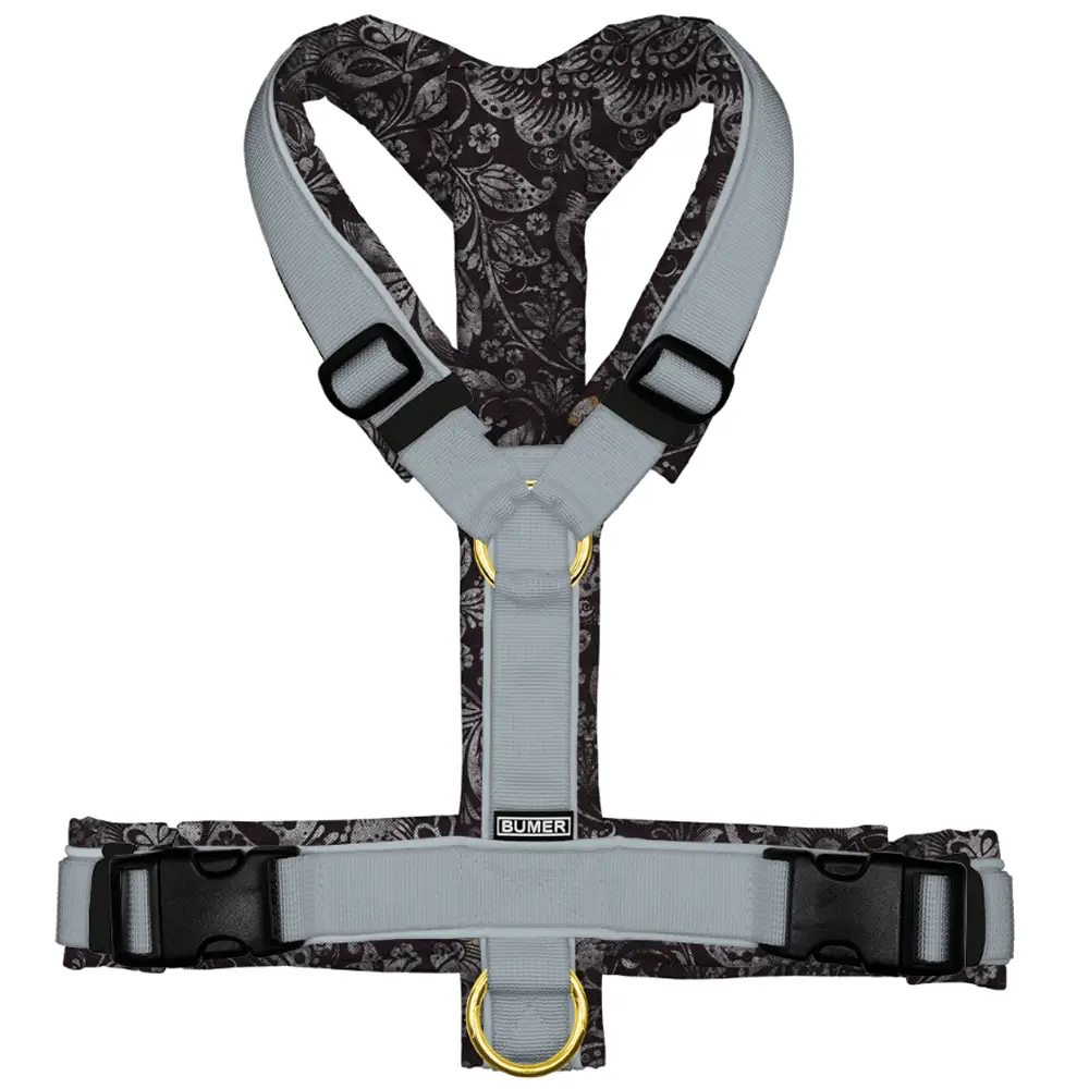 BUMER Hundegeschirr BAROCK gepolstert, (Oxford), komplett konfigurierbar