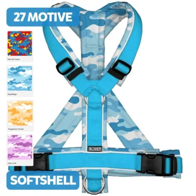 BUMER Hundegeschirr, CAMOUFLAGE, (Softshell), komplett konfigurierbar