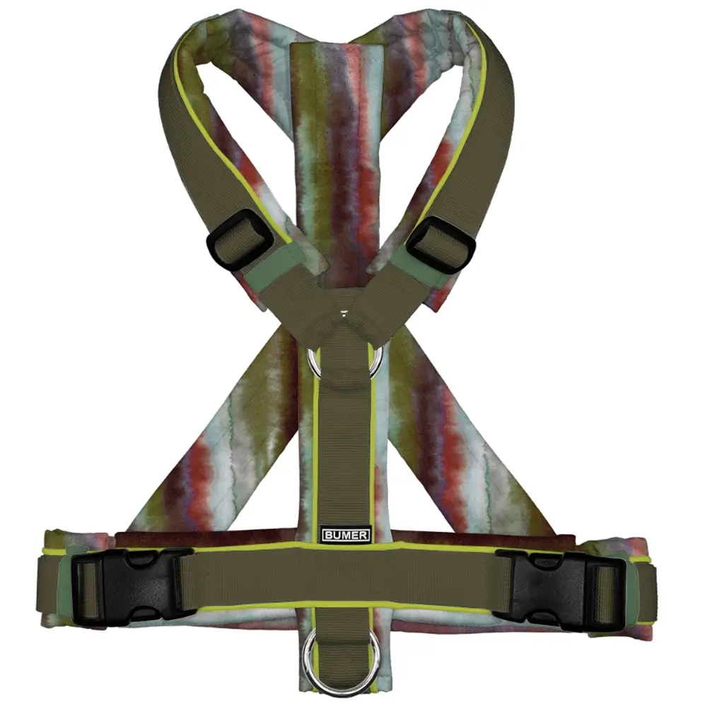 BUMER Hundegeschirr NORTHERN MAYBE-LIGHTS gepolstert, (Softshell), komplett konfigurierbar