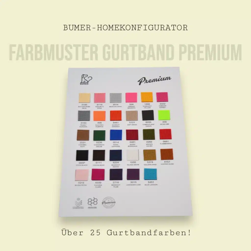 Farbmuster: BUMER PREMIUM Gurtband