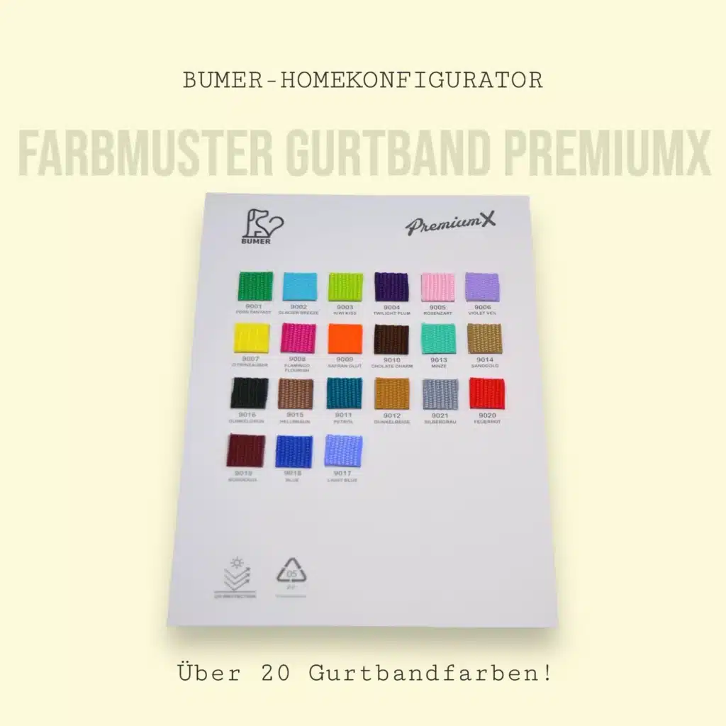 Farbmuster: BUMER PREMIUM X Gurtband