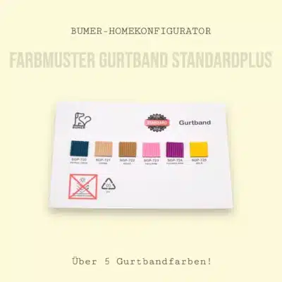 Farbmuster: BUMER STANDARD PLUS Gurtband
