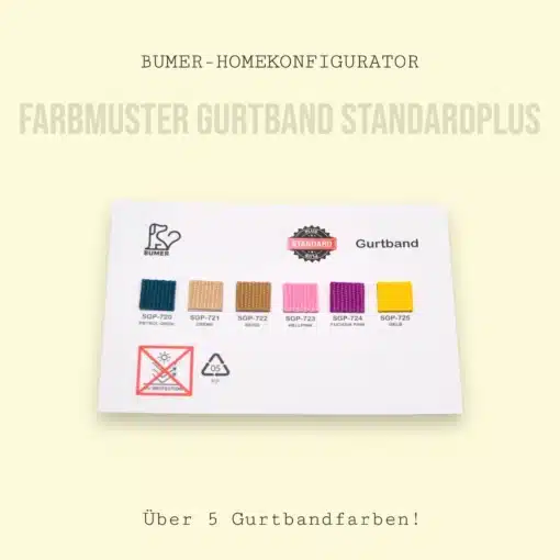 Farbmuster: BUMER STANDARD PLUS Gurtband
