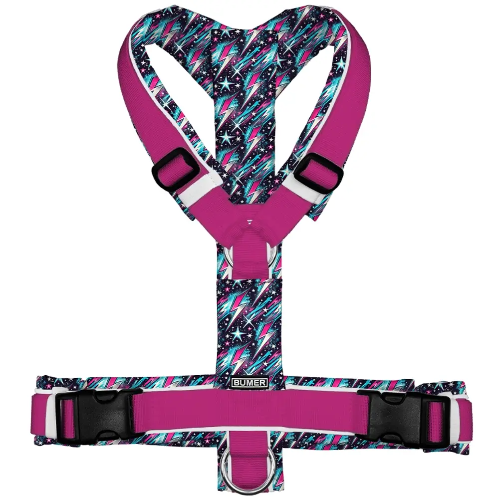 BUMER Hundegeschirr STARDUST, gepolstert, (Softshell), komplett konfigurierbar